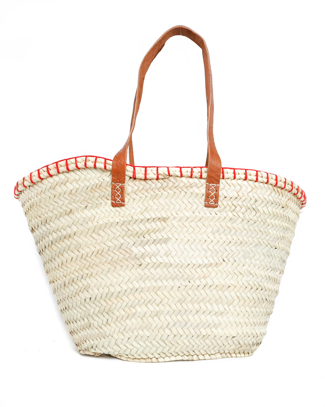 Artisan Woven Straw Tote – French Style Beach or Market Bag