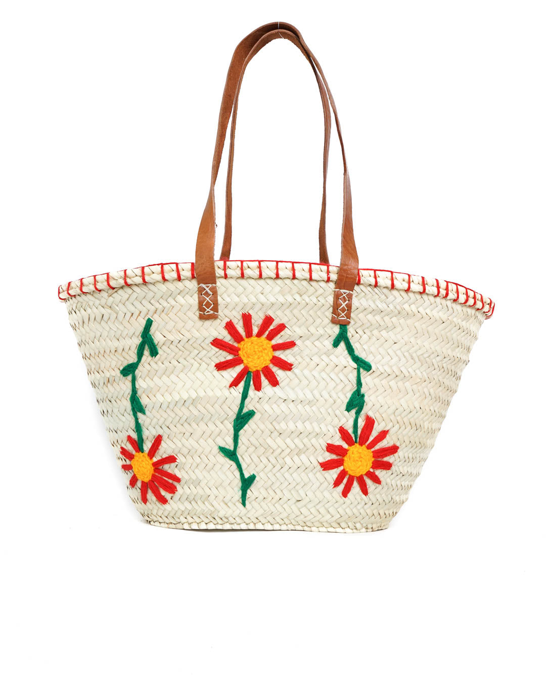 Artisan Woven Straw Tote – French Style Beach or Market Bag