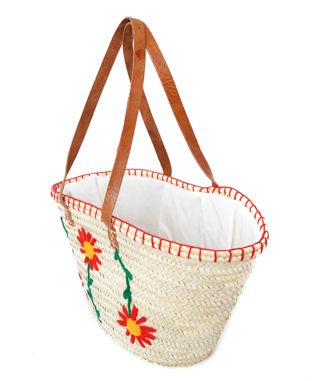 Artisan Woven Straw Tote – French Style Beach or Market Bag