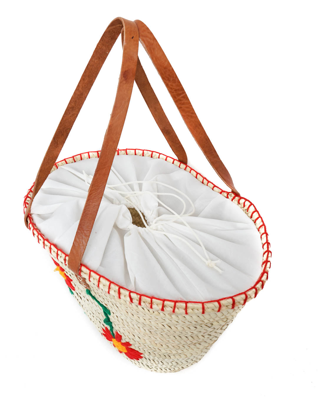 Artisan Woven Straw Tote – French Style Beach or Market Bag